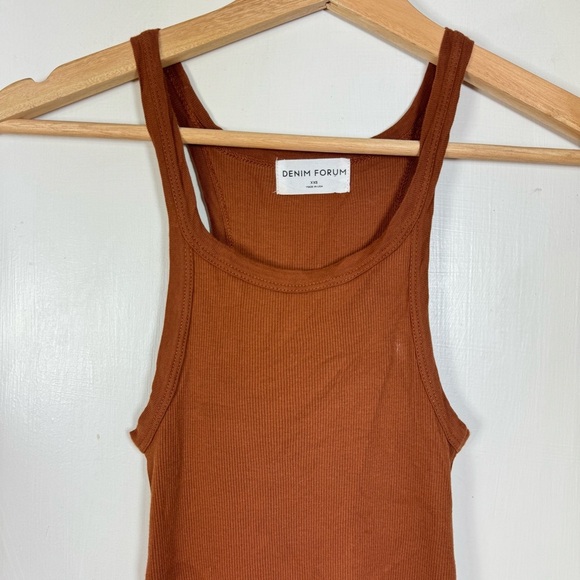 Denim Forum Jane Ribbed Mini Tank Dress - Picture 7 of 7